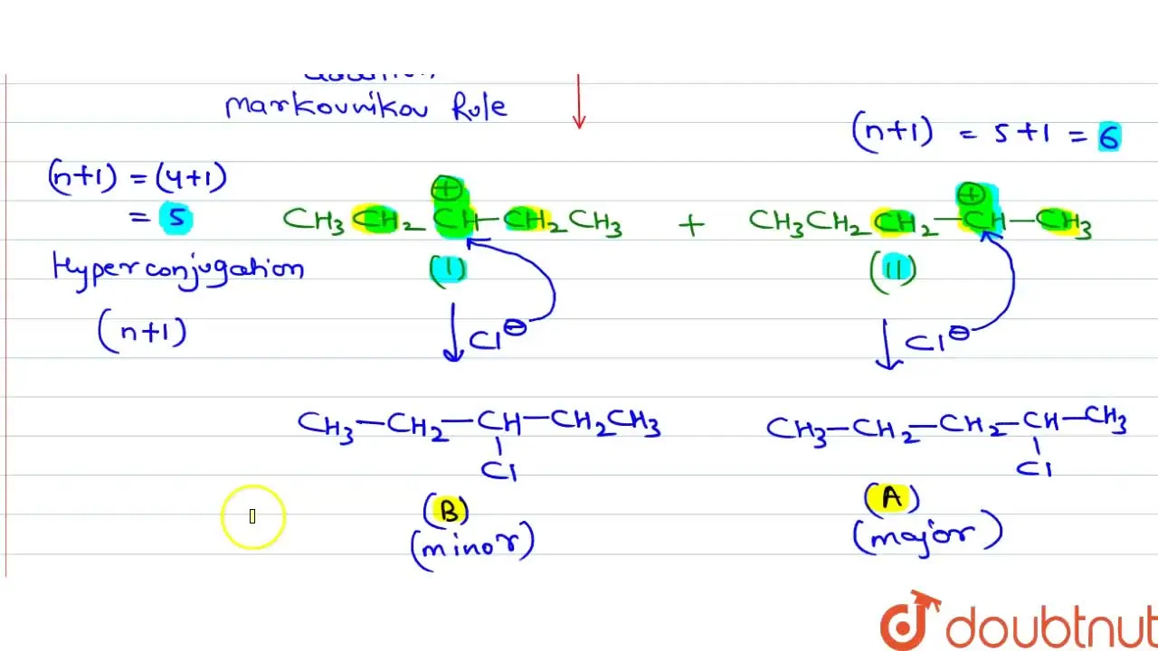 Identify The Product A And B Formed In The Following Reaction: CH(3)