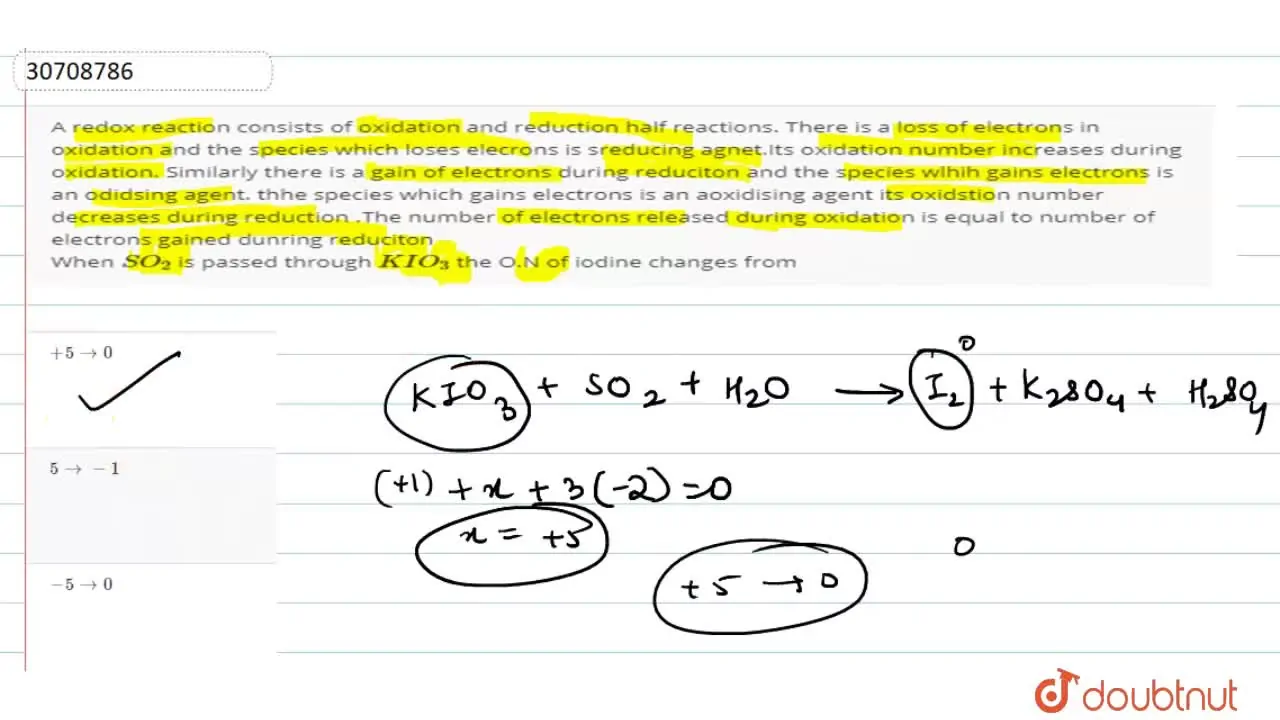 reduction half reaction