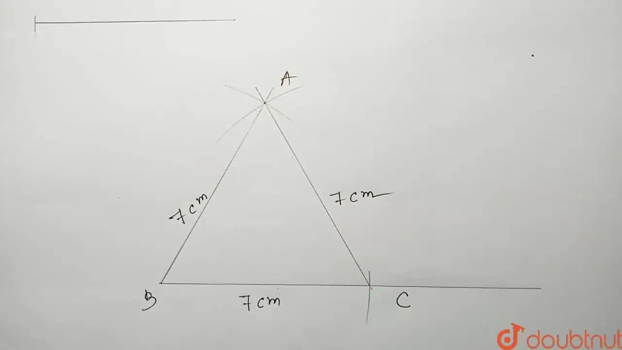 [Malayalam] Draw an equilateral triangle with side sqrtx10 centimetres
