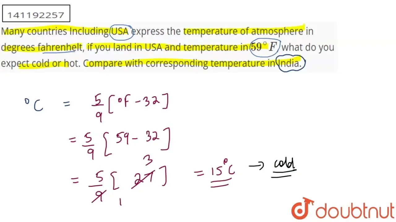 Express the following temperatures on the Fahrenheit Scale. 35^@C (b) 15^@C, CLASS 7, HEAT