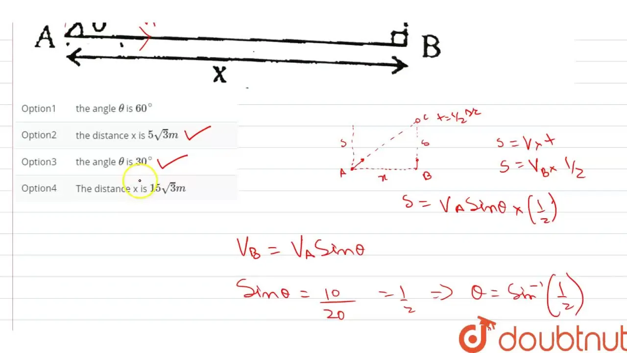 Two Particles A And B Are Projected Simultaneously In The Direction Sh