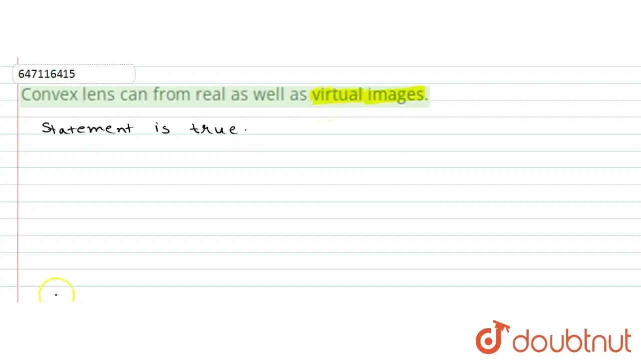 [Punjabi] Convex lens can from real as well as virtual images.