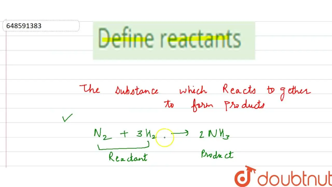 Punjabi Define Reactants punjabi define reactants