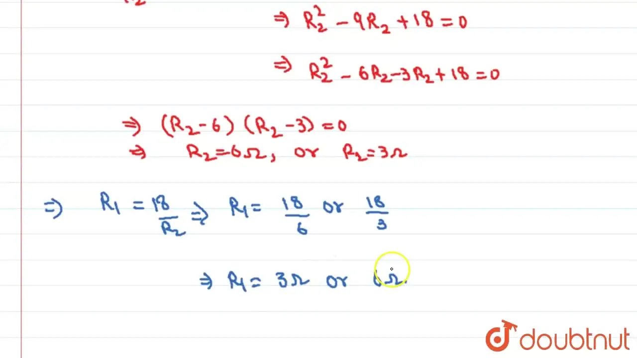 [Punjabi] The total resistance of two resistors, when connected in ser