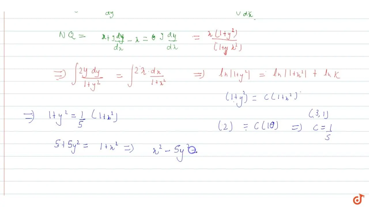 A Normal At P X Y On A Curve Meets The X Axis At Q And N Is The F