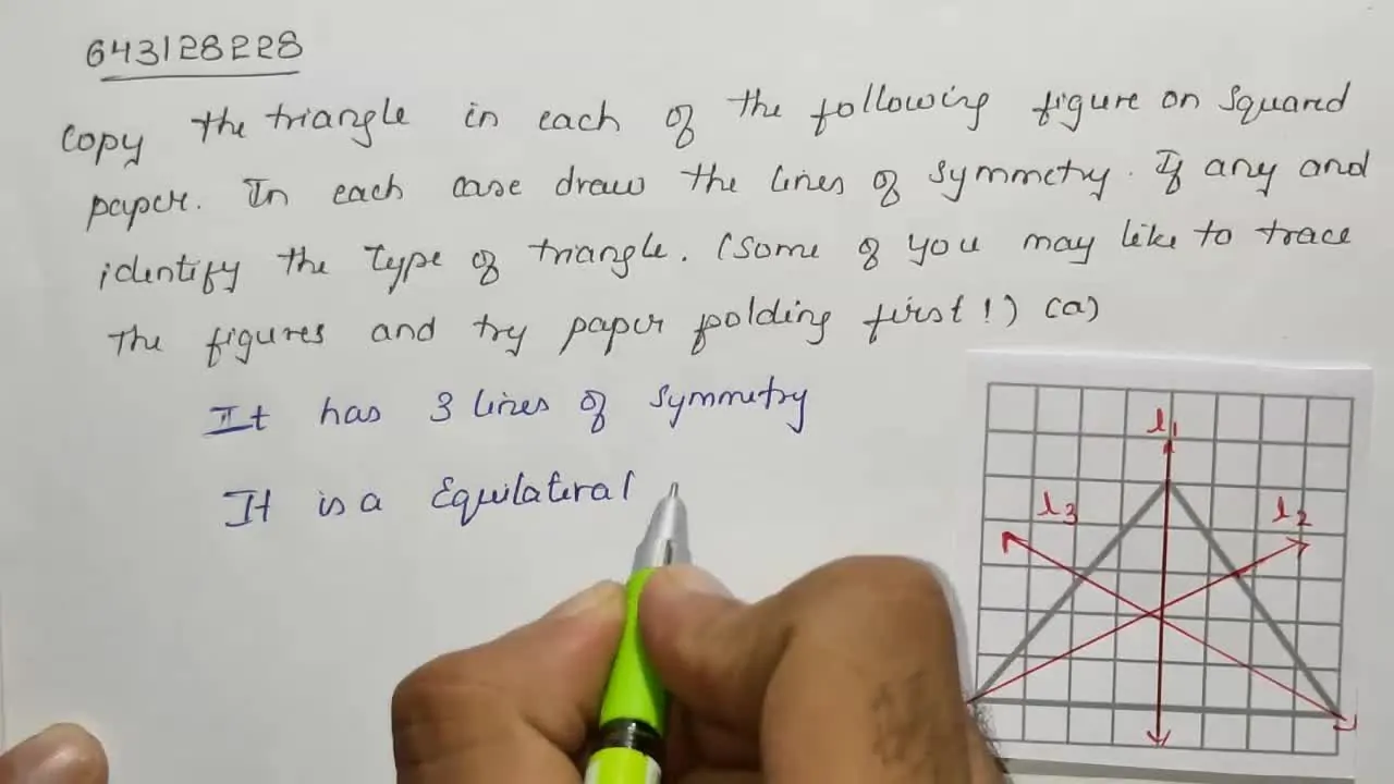 [Kannada] Copy the triangle in each of the following figures on square