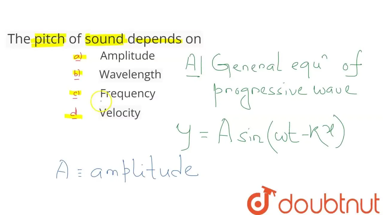 [Bengali] The pitch of sound depends on