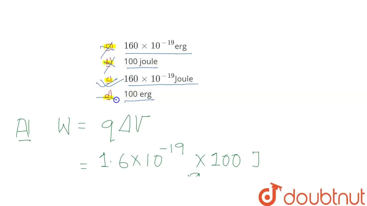 [Bengali] Two electrodes are maintained at a potential difference of 1