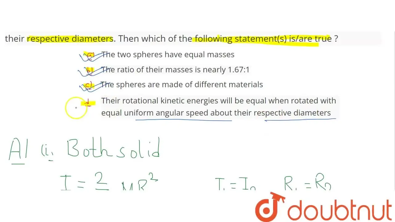 [Bengali] The spheres are made of different materials