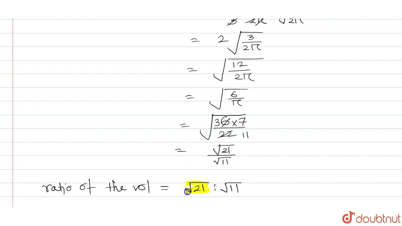 [Bengali] What will be the ratio of the volumes of a sphere and a cube