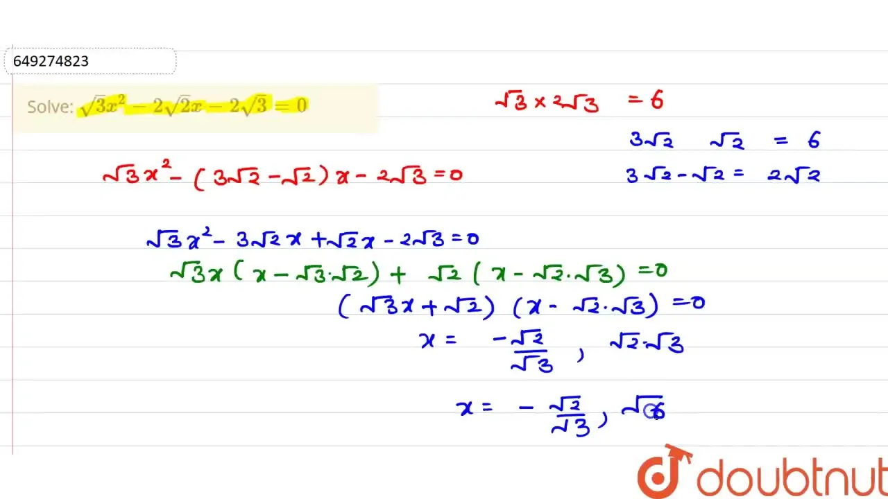 solve-sqrt3-x-2-2-sqrt2x-2-sqrt3-0