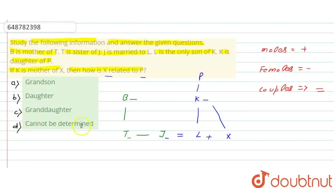 Study The Following Information And Answer The Given Questions. B Is