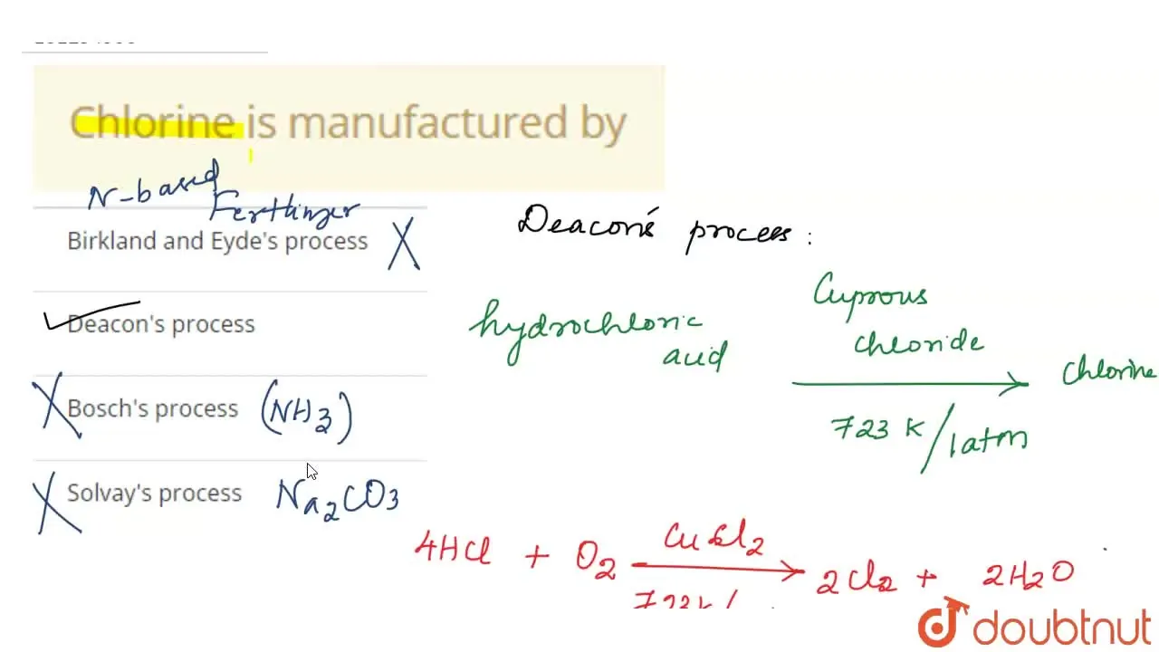 [Tamil] Chlorine is manufactured by
