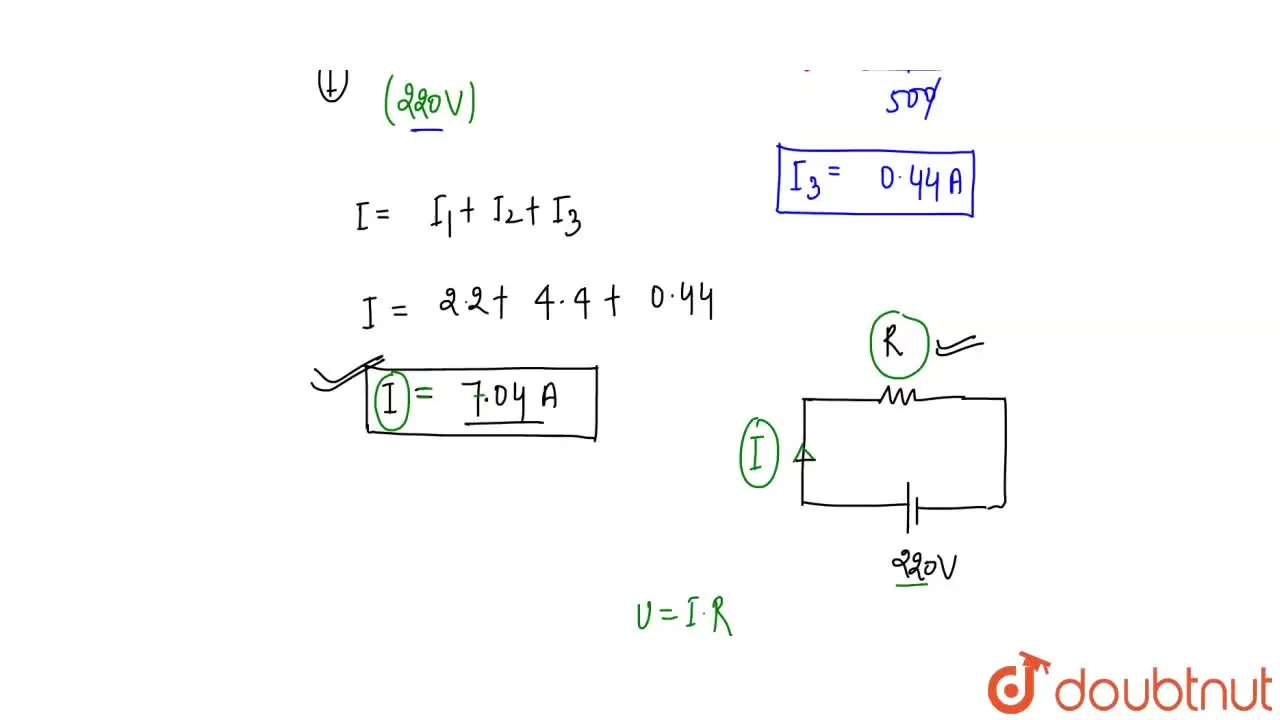 An electric lamb of 100 Omega, a toaster of resistance 50 Omega and a