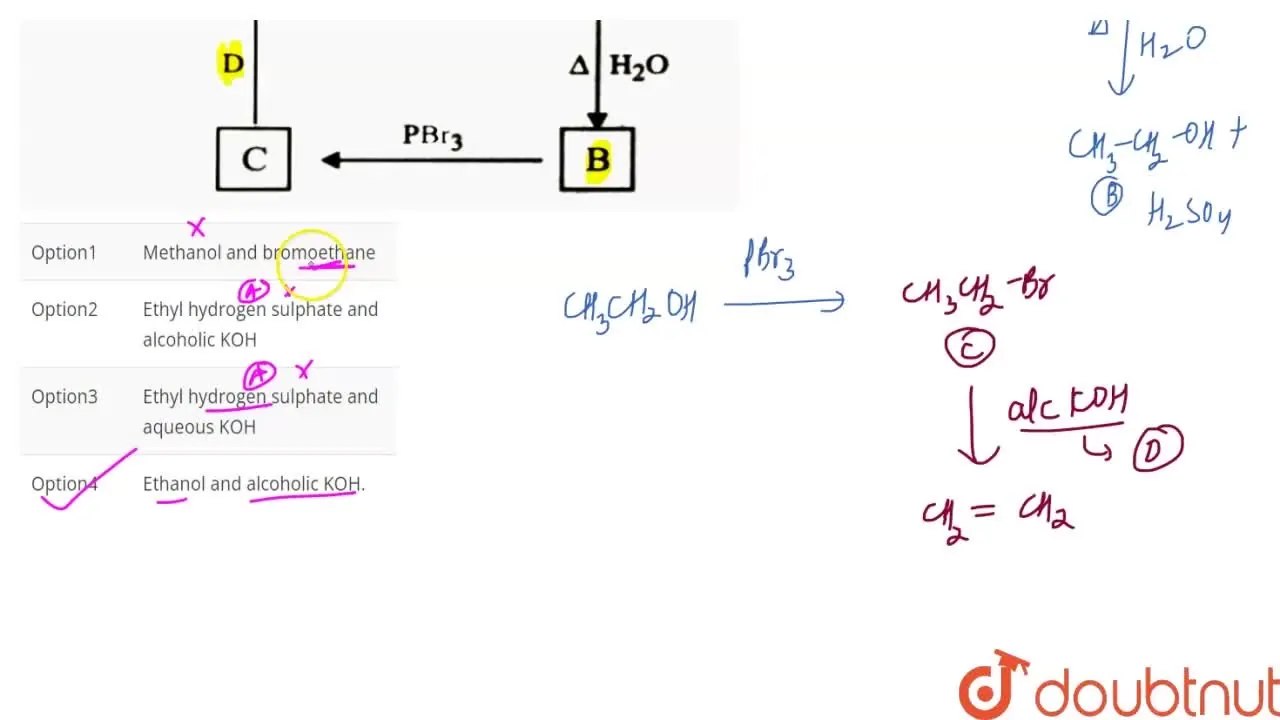 Identify B And D In The Following Sequence Of Reactions: