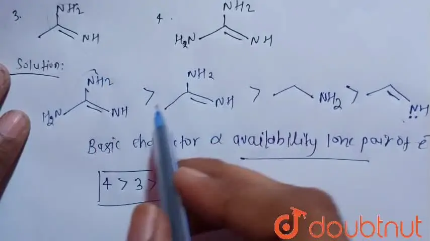 The correct order of basicity of the following