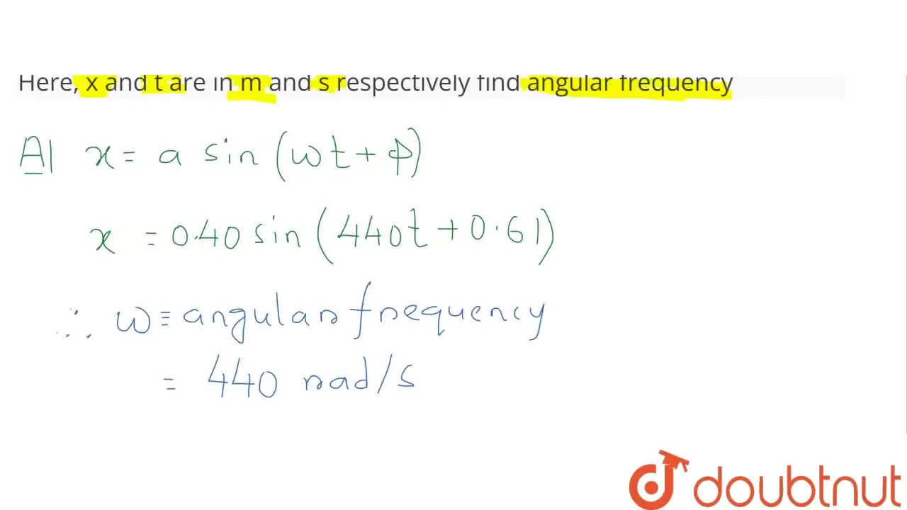 [Bengali] A simple harmonic oscillation is represented by , x = 0.40 s
