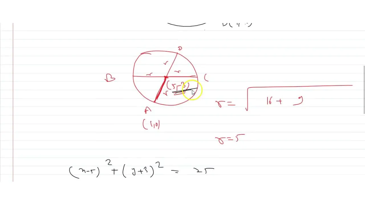 Show That The Points A(1, 0), B(2, -7), C(8, 1) And D(9,-6) All Lie On