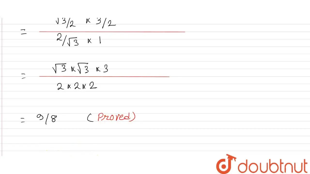 [Bengali] prove: ((sin0^@+sin60^@)(cos60^@+cot45^@))/((cot60^@+tan30^@