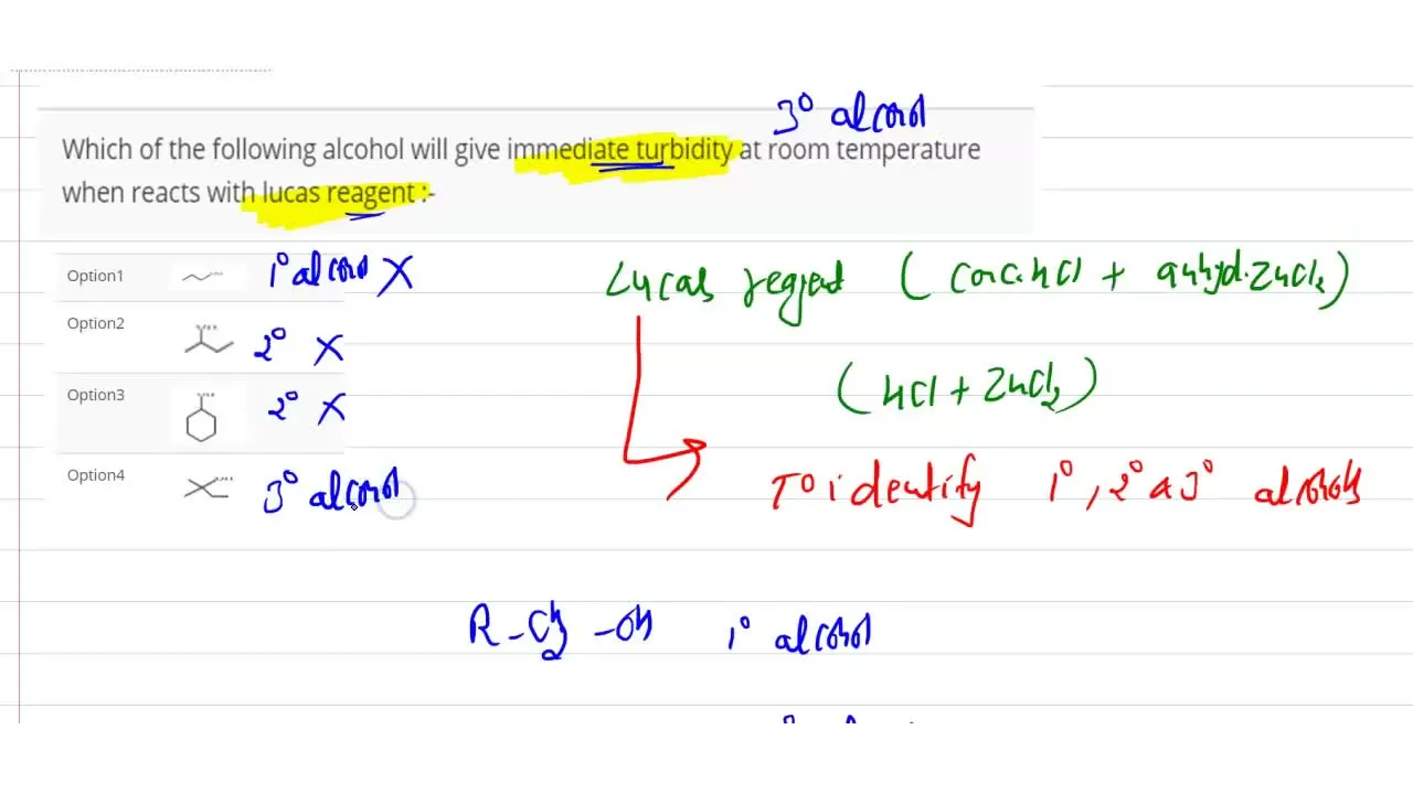 Which of the following alcohol will give immediate turbidity at room t