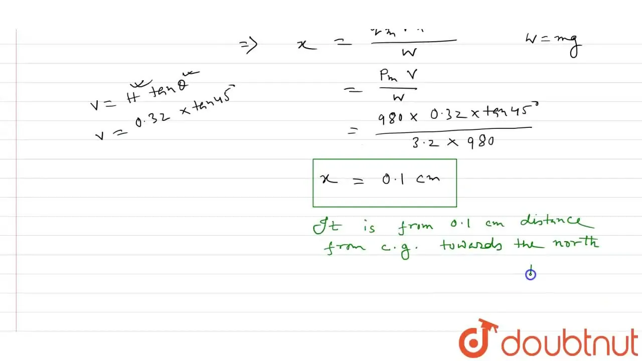 [Bengali] The moment of a needle of mass 3.2 g is 98
