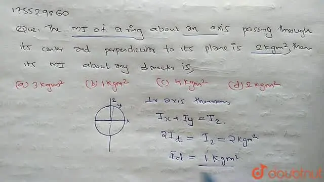 Moment of Inertia For Ring| Rotational Motion| Class 11 Physics | JEE  mains| Advanced | NEET | CUET | State Board| CBSE | By Dixit Sir - video  Dailymotion