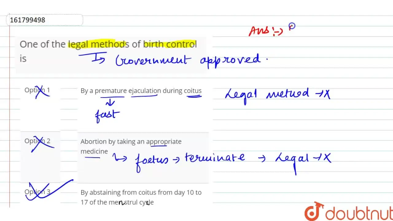[Bengali Solution] By abstaining from coitus from day 10 to 17 of the
