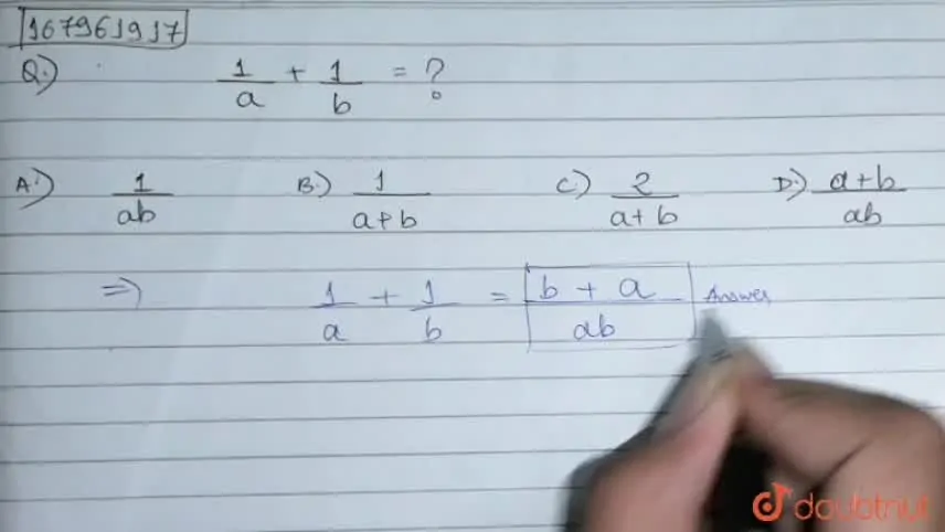 (1)/(a)+(1)/(b)=