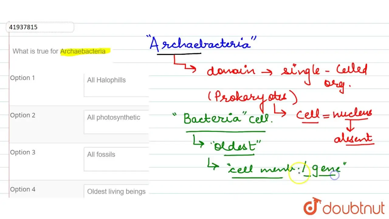 What is true for Archaebacteria