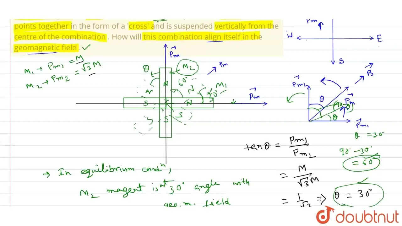 [Bengali] Two bar of moments M and sqrt(3)M are tie