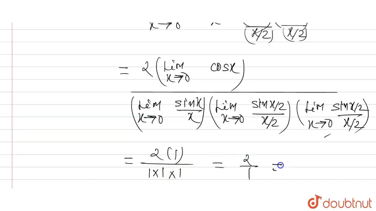 lim(x to 0) (x^3 cot x )/(1cos x ) का मान ज्ञात कीजिए