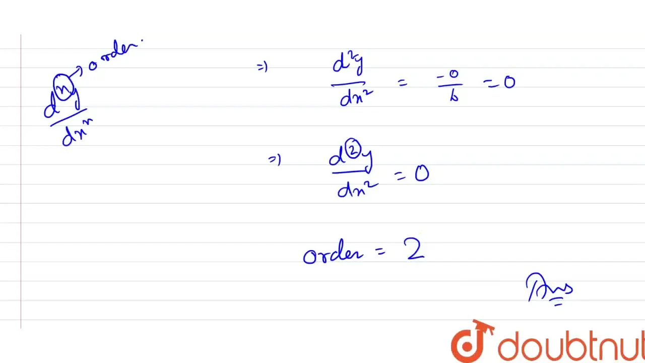 [Bengali] The order of the differential equation obtained by the elimi