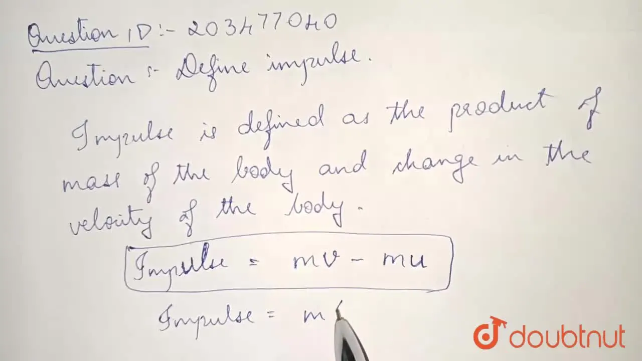[Kannada] Define impulse