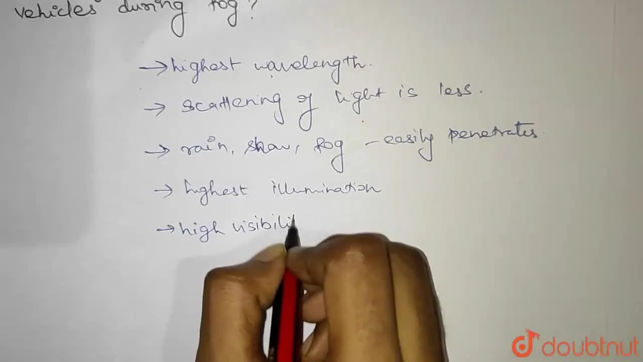 [Tamil] Why is yellow light preferred to during fog?