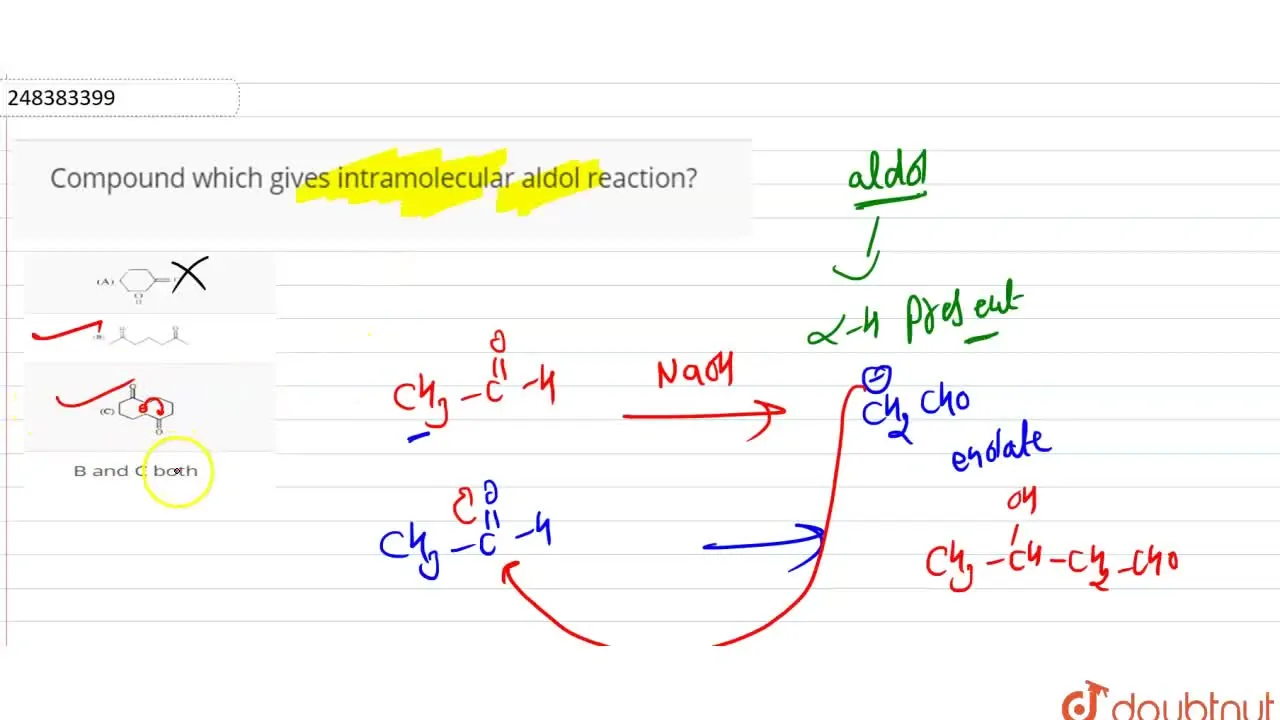 Compound Which Gives Intramolecular Aldol Reaction 8982