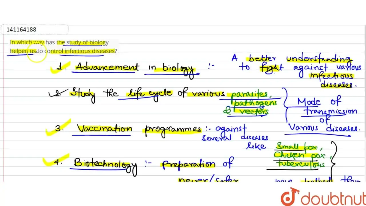 [Bengali Solution] In which way has the study of biology helped us to