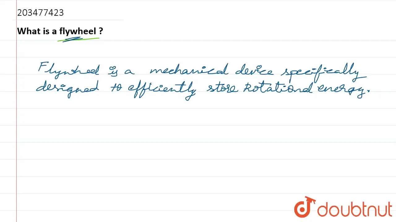 [Kannada] What is a flywheel