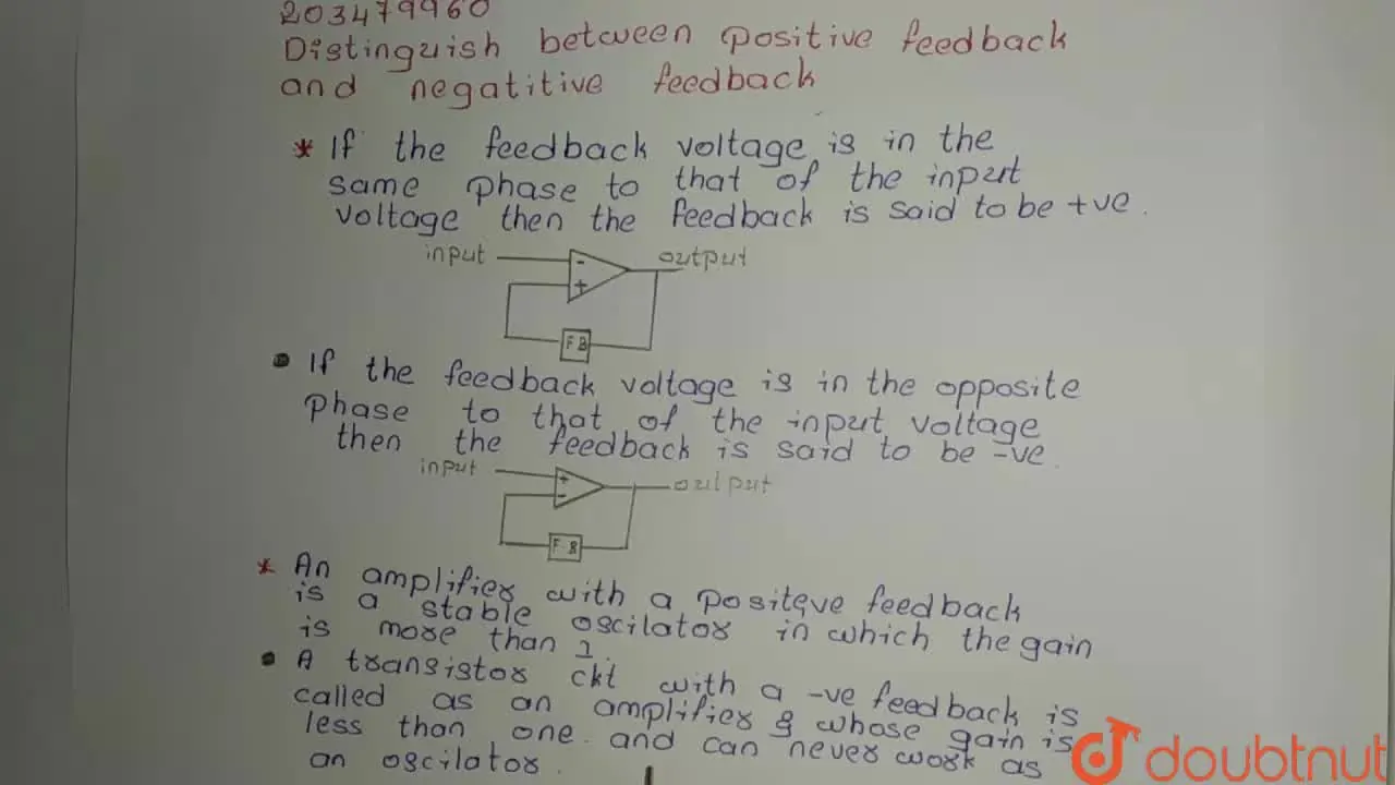 [Kannada] Distinguish between positive feedback and negative feed back