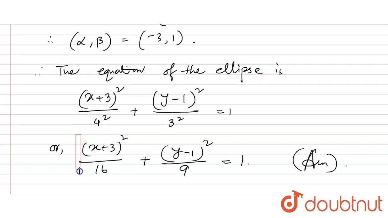 [Bengali] The lengths of major and minor axes of an ellipse are 8 and