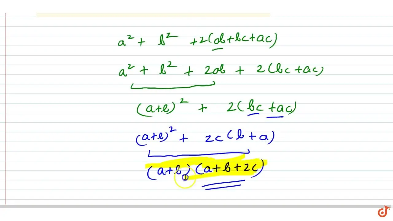 Factorize: A^2+b^2+2(a B+b C+c A)