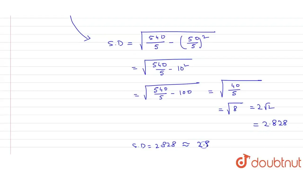 [Bengali] The standard deviation of the data 6,8,10,12,14 is