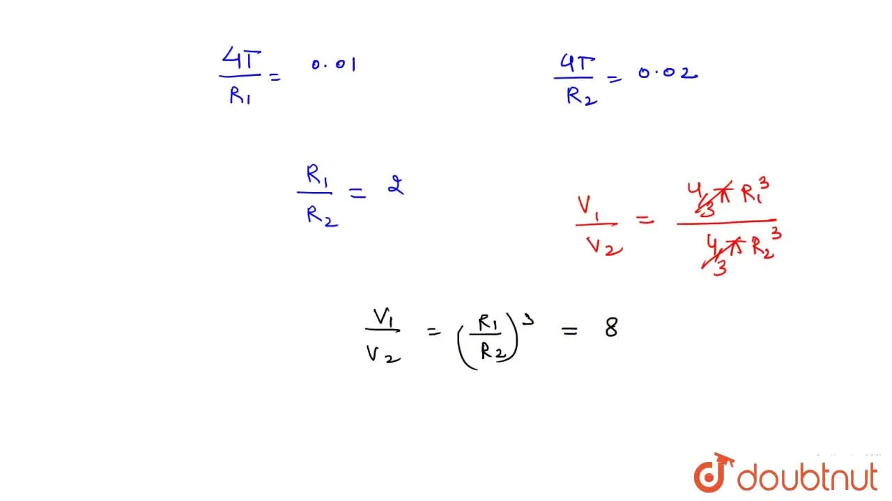 The pressure inside two soap bubbles is 1.01 and 1.02 atmosphere. The