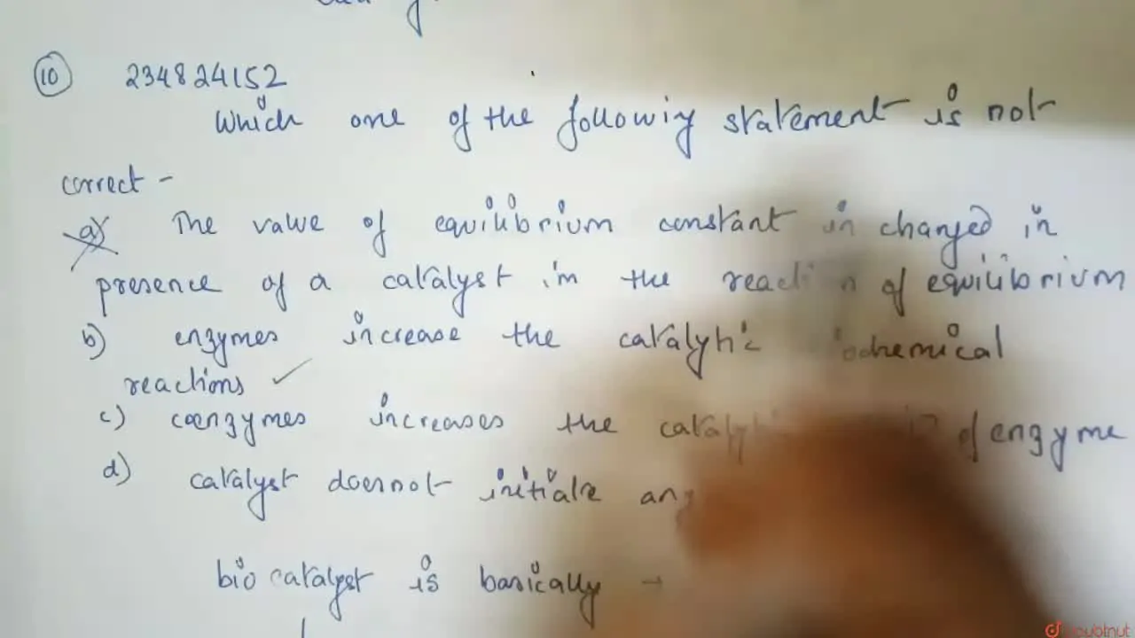[Bengali] coenzymes increase the catalytic activity of enzyme