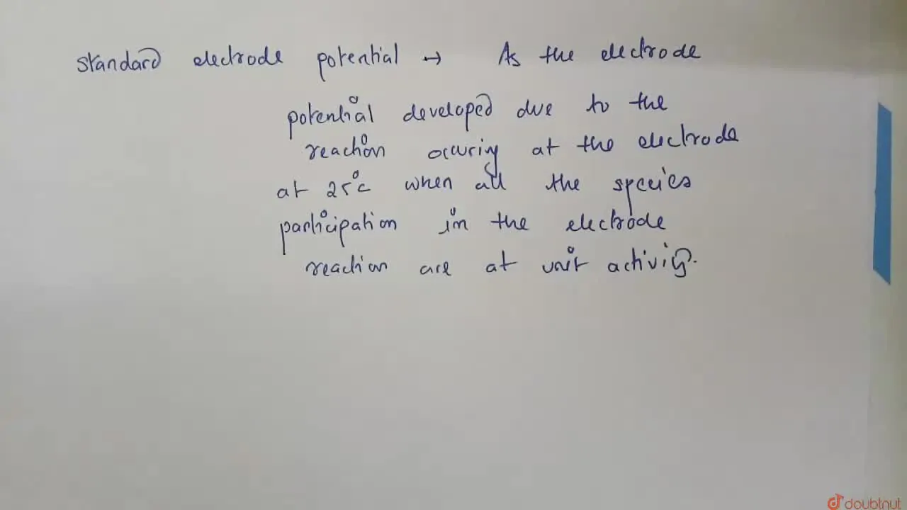 [Bengali] What is electrode potential ? What do you mean by standard e