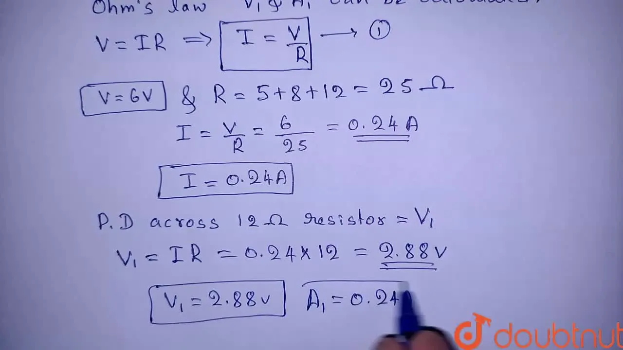 [Kannada] Redraw the circuit of question 1, putting in an ammeter to m