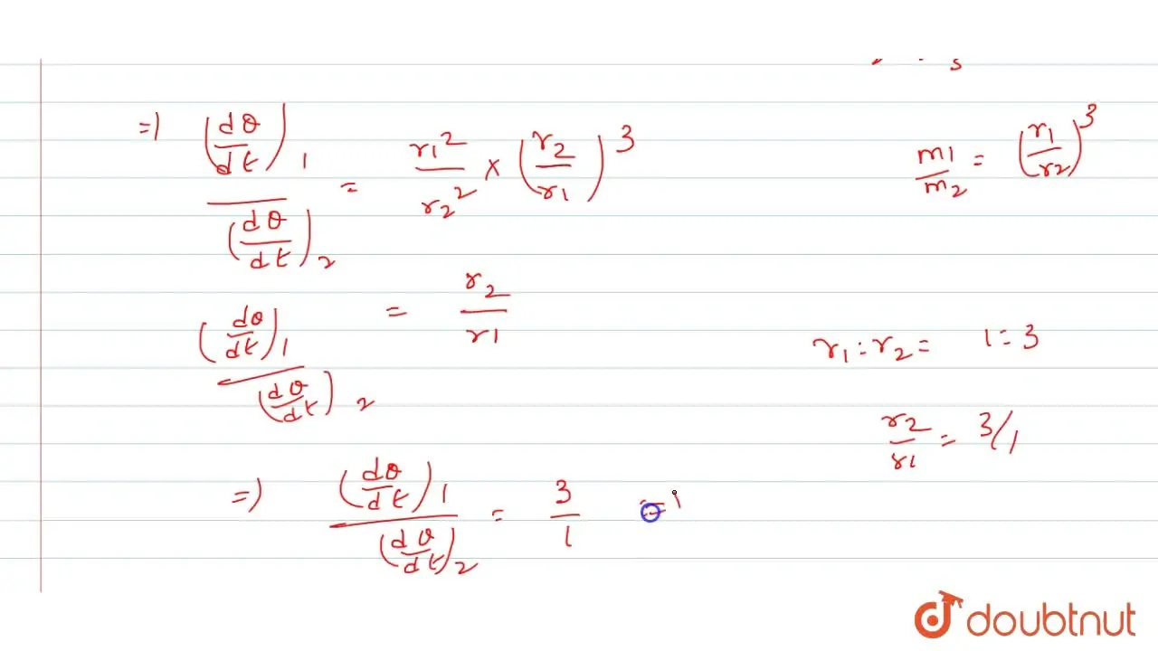 Two sheres made of same material have their radii in the ratio 1:3 The