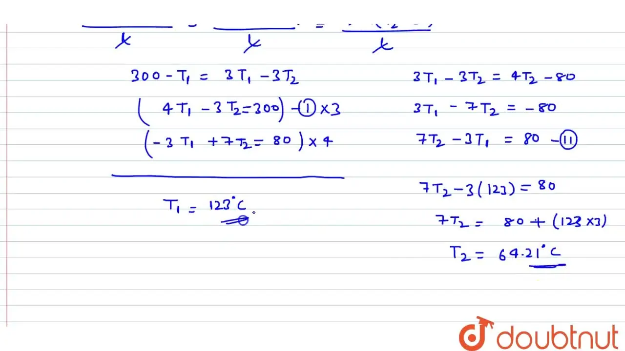 Three rods of equal length and equal area of cross section are connect