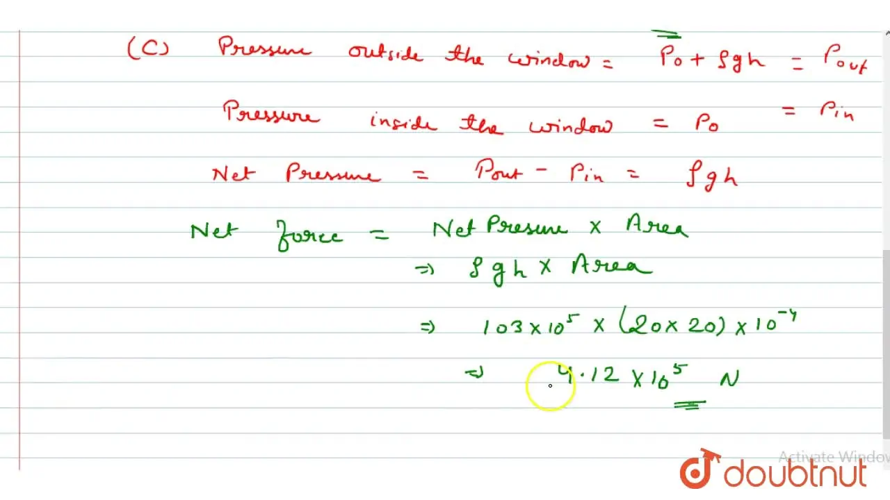 At a depth of 1000 m in an ocean (a) what is the absolute pressure? (b