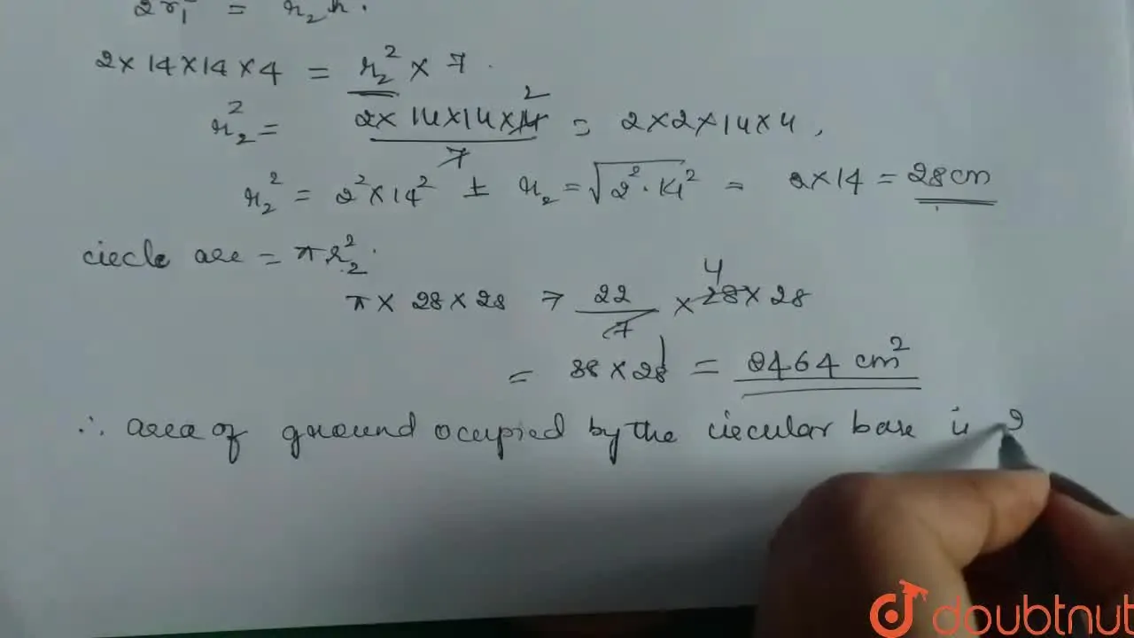 [Kannada] A hemispherical vessel of radius 14 cm is filled fiuld with