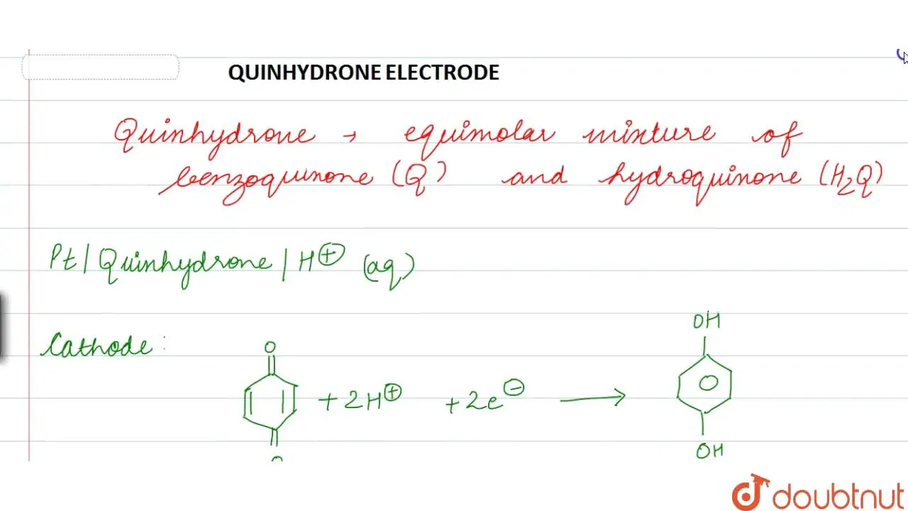 Quinhydrone Electrode